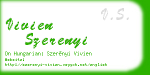 vivien szerenyi business card